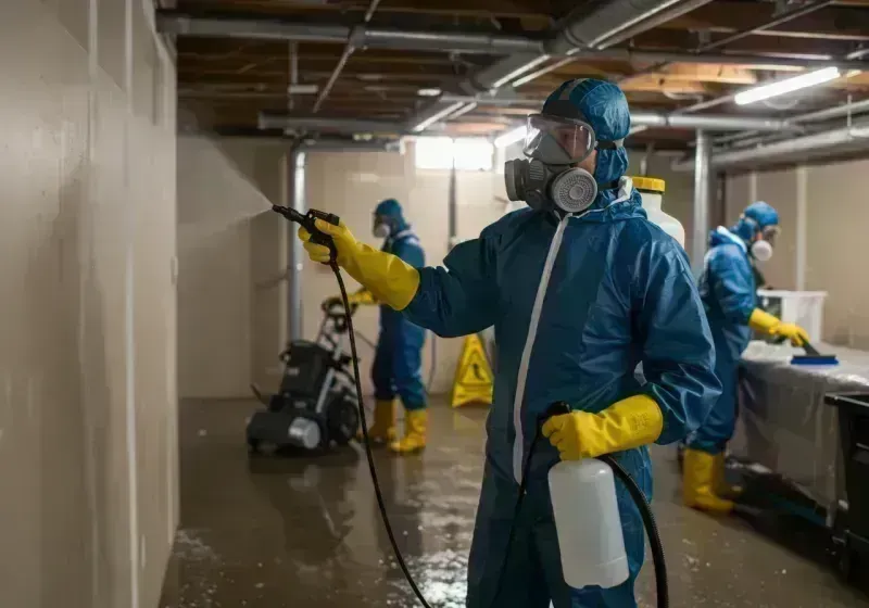 Basement Sanitization and Antimicrobial Treatment process in Darnestown, MD